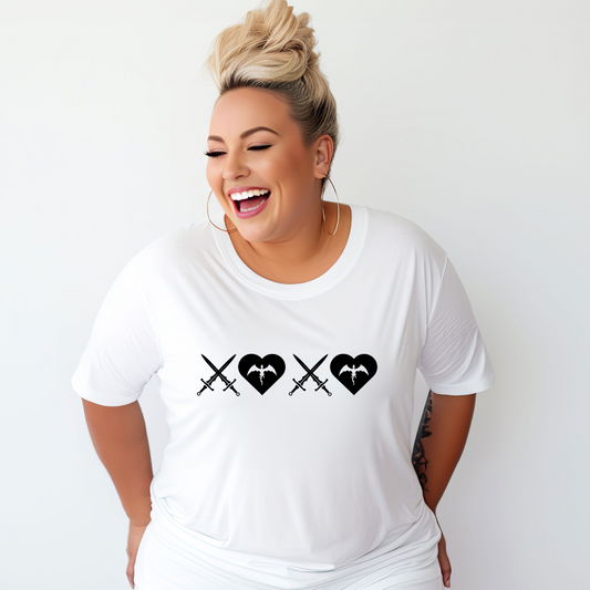 XOXO dragon T-Shirt - Black Graphic