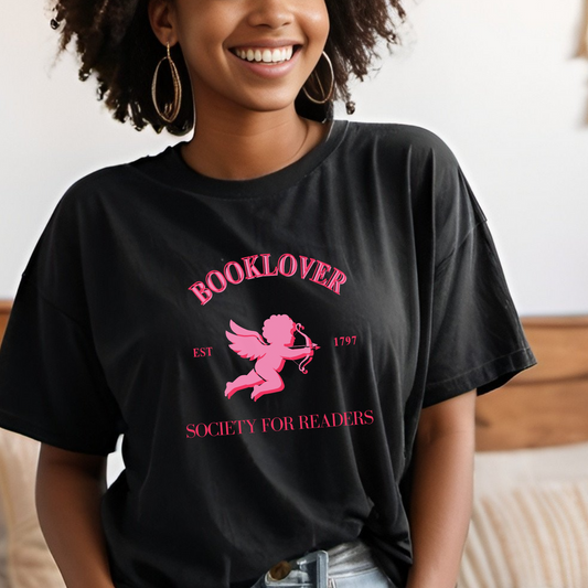 Booklover Society for Readers Cupid T-Shirt