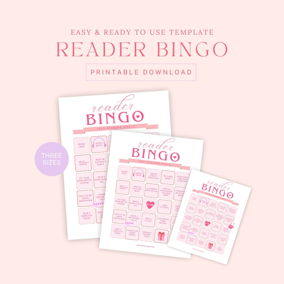 Reader BINGO | Digital + Printable Planner Insert