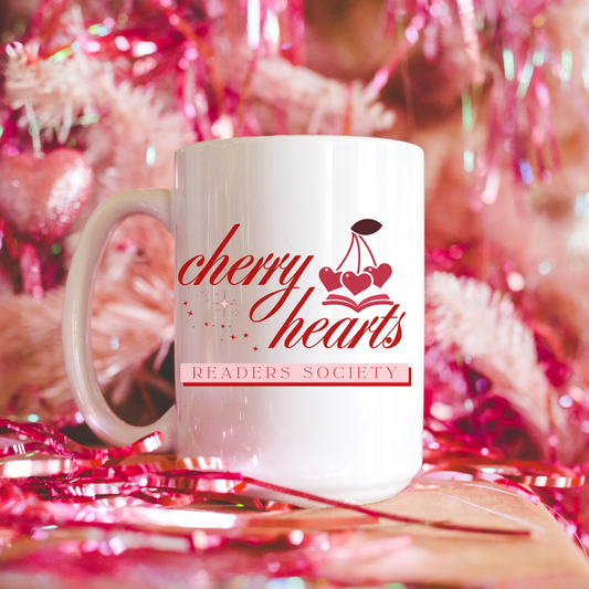 Cherry Hearts Readers Society mug