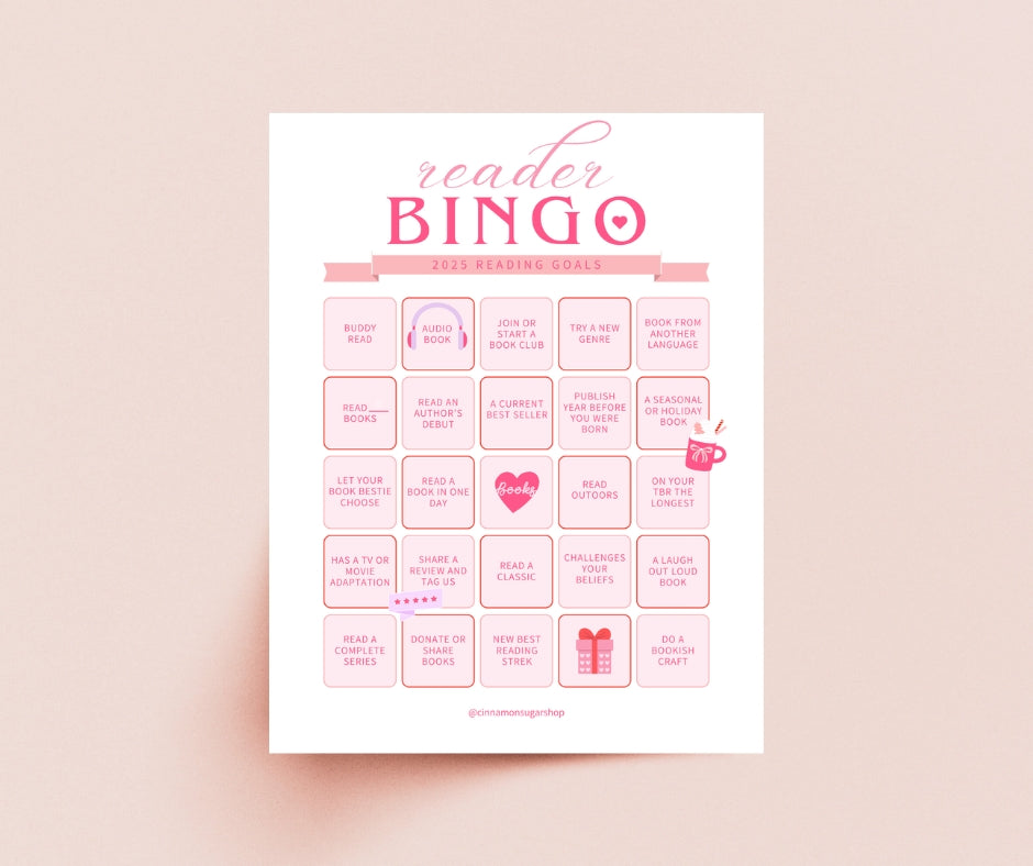 Reader BINGO | Digital + Printable Planner Insert