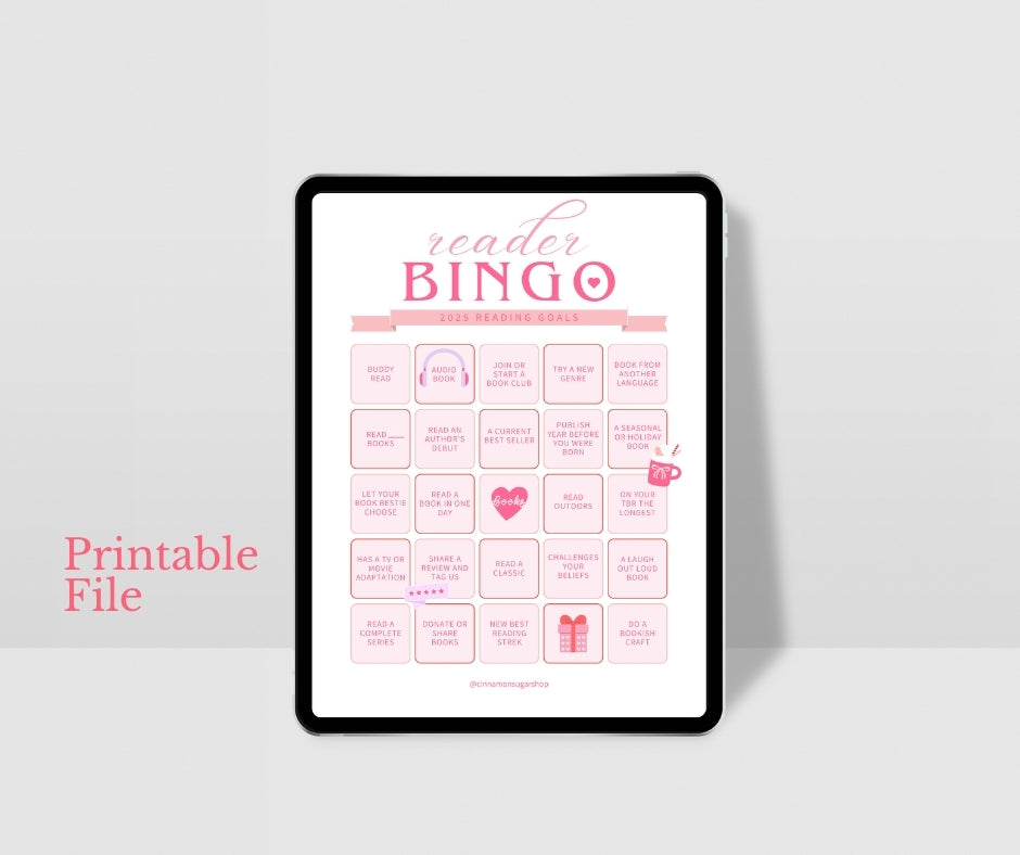 Reader BINGO | Digital + Printable Planner Insert